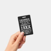 Im Datumsmonatsalter waren benutzerdefinierte Lege Ausweis (Handheld)