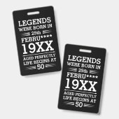 Im Datumsmonatsalter waren benutzerdefinierte Lege Ausweis (Vorder- & Rückseite)