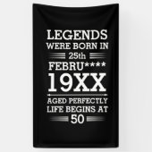 Im Datumsmonatsalter waren benutzerdefinierte Lege Banner (Vertikal)