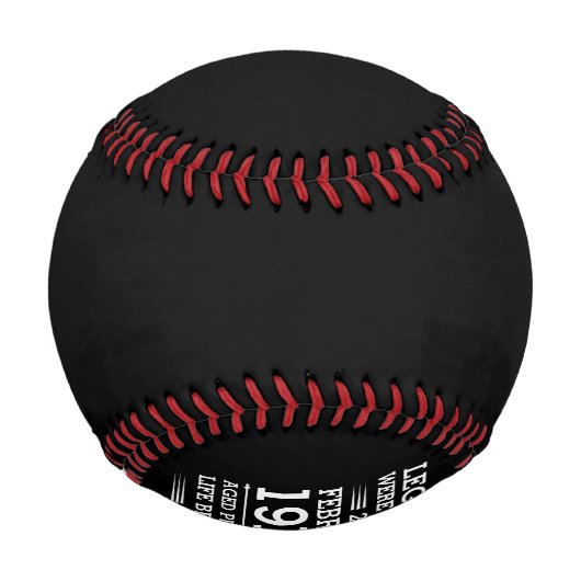 Im Datumsmonatsalter waren benutzerdefinierte Lege Baseball (Rückseite)