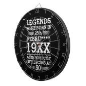 Im Datumsmonatsalter waren benutzerdefinierte Lege Dartscheibe (Vorderseite rechts)