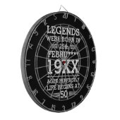 Im Datumsmonatsalter waren benutzerdefinierte Lege Dartscheibe (Vorderseite Links)