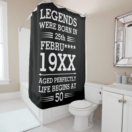 Im Datumsmonatsalter waren benutzerdefinierte Lege Duschvorhang (Beispiel)