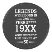 Im Datumsmonatsalter waren benutzerdefinierte Lege Eishockey Puck (Vorderseite)