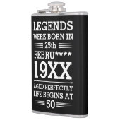 Im Datumsmonatsalter waren benutzerdefinierte Lege Flachmann (Links)