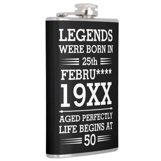 Im Datumsmonatsalter waren benutzerdefinierte Lege Flachmann (Rechts)