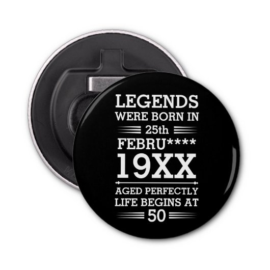 Im Datumsmonatsalter waren benutzerdefinierte Lege Flaschenöffner (Vorderseite)