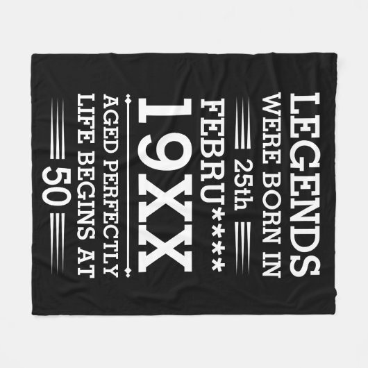 Im Datumsmonatsalter waren benutzerdefinierte Lege Fleecedecke (Vorderseite (Horizontal))