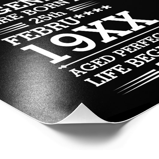 Im Datumsmonatsalter waren benutzerdefinierte Lege Fotodruck (Ecke)