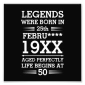 Im Datumsmonatsalter waren benutzerdefinierte Lege Fotodruck (Vorne)