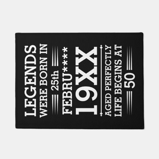 Im Datumsmonatsalter waren benutzerdefinierte Lege Fußmatte (Vorderseite)