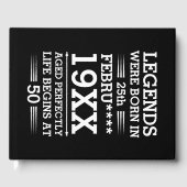 Im Datumsmonatsalter waren benutzerdefinierte Lege Gästebuch (Vorderseite)