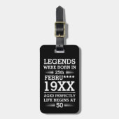 Im Datumsmonatsalter waren benutzerdefinierte Lege Gepäckanhänger (Vorderseite vertikal)