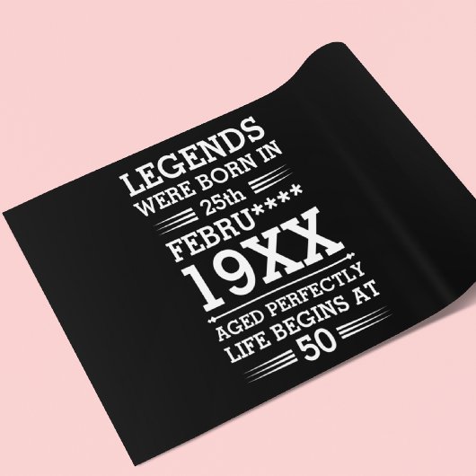 Im Datumsmonatsalter waren benutzerdefinierte Lege Geschenkpapier