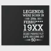 Im Datumsmonatsalter waren benutzerdefinierte Lege Geschenkpapier (Flach)