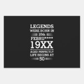 Im Datumsmonatsalter waren benutzerdefinierte Lege Geschenkpapier Set (Vorderseite 2)