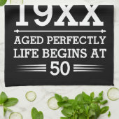 Im Datumsmonatsalter waren benutzerdefinierte Lege Geschirrtuch (Gefaltet)