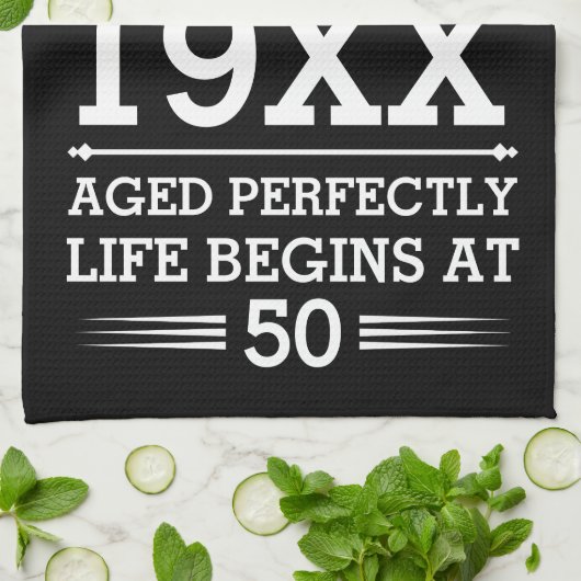 Im Datumsmonatsalter waren benutzerdefinierte Lege Geschirrtuch (Gefaltet)