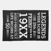 Im Datumsmonatsalter waren benutzerdefinierte Lege Geschirrtuch (Horizontal)