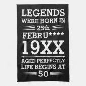 Im Datumsmonatsalter waren benutzerdefinierte Lege Geschirrtuch (Vertikal)