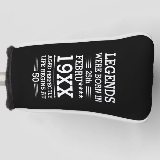 Im Datumsmonatsalter waren benutzerdefinierte Lege Golf Headcover (Vorderseite)