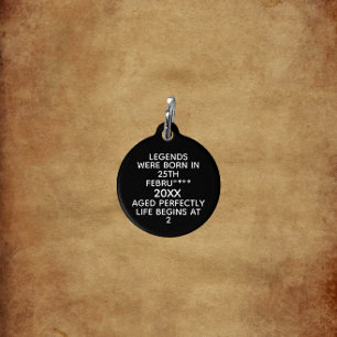 Im Datumsmonatsalter waren benutzerdefinierte Lege Haustiermarke