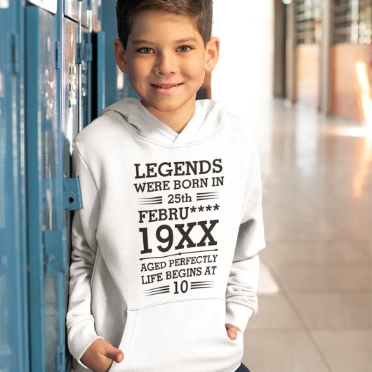 Im Datumsmonatsalter waren benutzerdefinierte Lege Hoodie