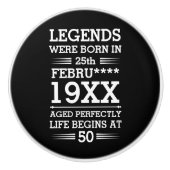 Im Datumsmonatsalter waren benutzerdefinierte Lege Keramikknauf (Vorderseite)