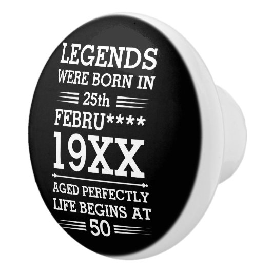 Im Datumsmonatsalter waren benutzerdefinierte Lege Keramikknauf (Rechts)