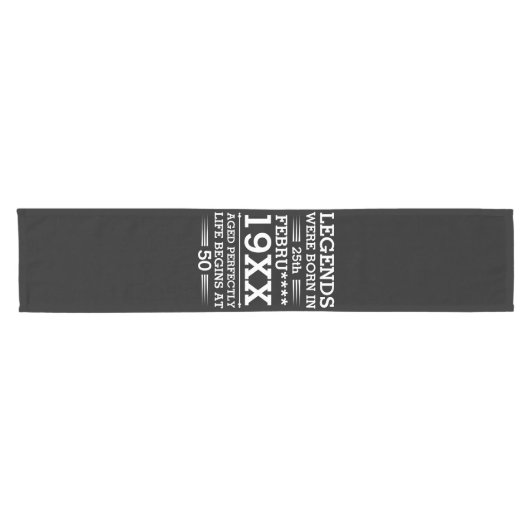 Im Datumsmonatsalter waren benutzerdefinierte Lege Kurzer Tischläufer (Horizontal)