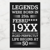 Im Datumsmonatsalter waren benutzerdefinierte Lege Lebensmitteletikett (Einzelnes Label)