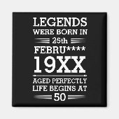 Im Datumsmonatsalter waren benutzerdefinierte Lege Magnet (Vorne)