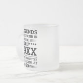 Im Datumsmonatsalter waren benutzerdefinierte Lege Mattglastasse (Vorderseite Links)