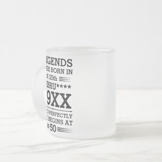 Im Datumsmonatsalter waren benutzerdefinierte Lege Mattglastasse (Vorderseite Links)