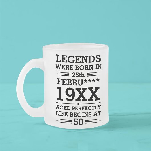 Im Datumsmonatsalter waren benutzerdefinierte Lege Mattglastasse