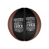 Im Datumsmonatsalter waren benutzerdefinierte Lege Mini Basketball (Vertikal)