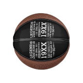 Im Datumsmonatsalter waren benutzerdefinierte Lege Mini Basketball (Vorderseite)