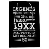 Im Datumsmonatsalter waren benutzerdefinierte Lege Mittlere Geschenktüte (Vorderseite)