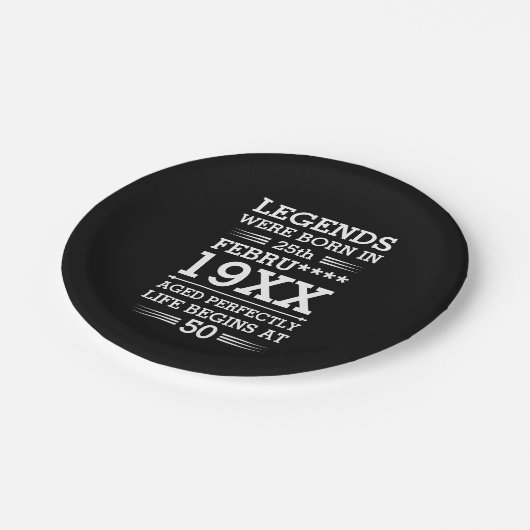 Im Datumsmonatsalter waren benutzerdefinierte Lege Pappteller (Schrägansicht)