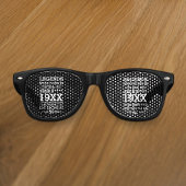 Im Datumsmonatsalter waren benutzerdefinierte Lege Partybrille