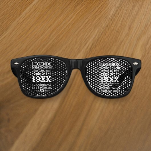 Im Datumsmonatsalter waren benutzerdefinierte Lege Partybrille