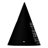 Im Datumsmonatsalter waren benutzerdefinierte Lege Partyhütchen (Links)