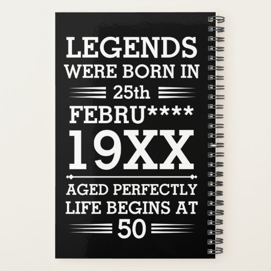 Im Datumsmonatsalter waren benutzerdefinierte Lege Planer (Rückseite)