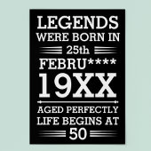 Im Datumsmonatsalter waren benutzerdefinierte Lege Poster