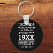 Im Datumsmonatsalter waren benutzerdefinierte Lege Schlüsselanhänger (Vorderseite)