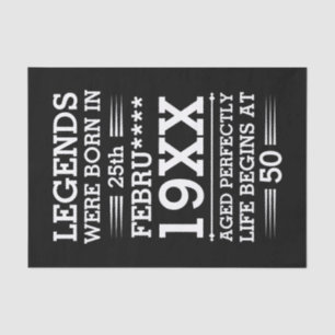 Im Datumsmonatsalter waren benutzerdefinierte Lege Seidenpapier