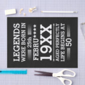 Im Datumsmonatsalter waren benutzerdefinierte Lege Seidenpapier (Handwerk)