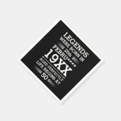 Im Datumsmonatsalter waren benutzerdefinierte Lege Serviette (Ecke)