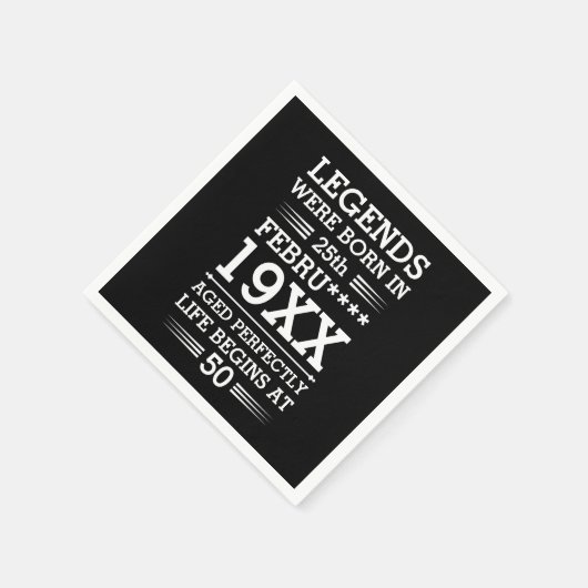 Im Datumsmonatsalter waren benutzerdefinierte Lege Serviette (Ecke)