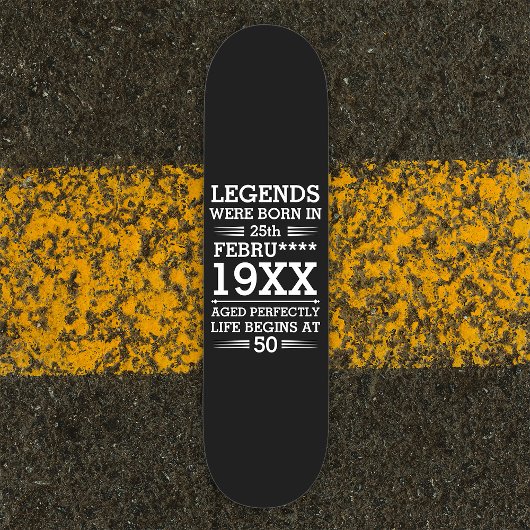 Im Datumsmonatsalter waren benutzerdefinierte Lege Skateboard